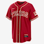 ウォーキング・ランニングウェア  Originals FIREBIRD TT Jersey M-L Nathan Eovaldi Texas Rangers City Connect Men's Nike MLB Stadium